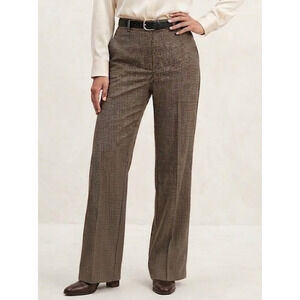 Brooks Brothers Tollegno 1900 Italian Wool Houndstooth Dress Pants Women 0 Small